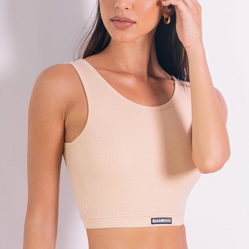 BAMBOO Rib Bralette Crop Top